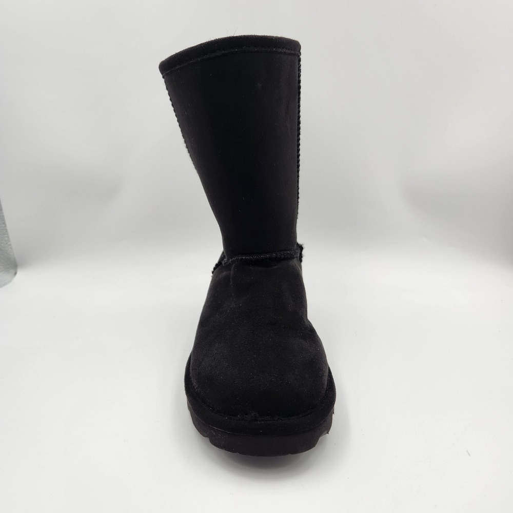 Bearpaw Black Suede‎ Winter Boots Womens Size 7 Mid Calf Outdoor Casual Fashion - Picture 7 of 14